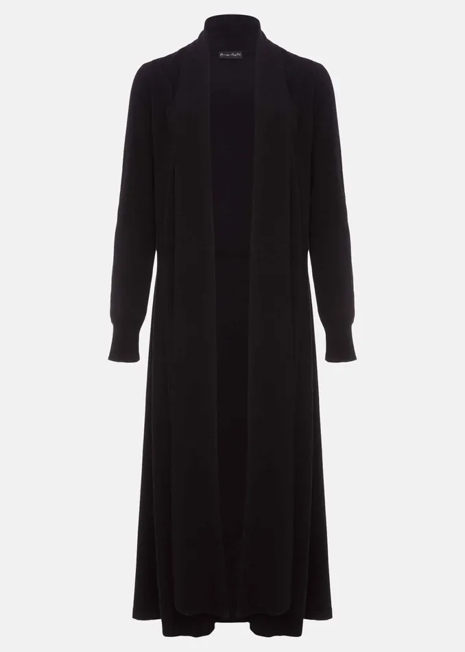 Women Phase Eight Knitwear Lili Fine Knit Maxi Cardigan Black