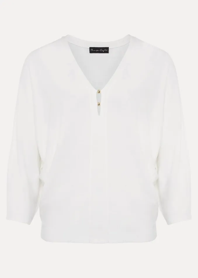 Women Phase Eight Knitwear Lilliah Fine Knit Embellished Jumper Ivory
