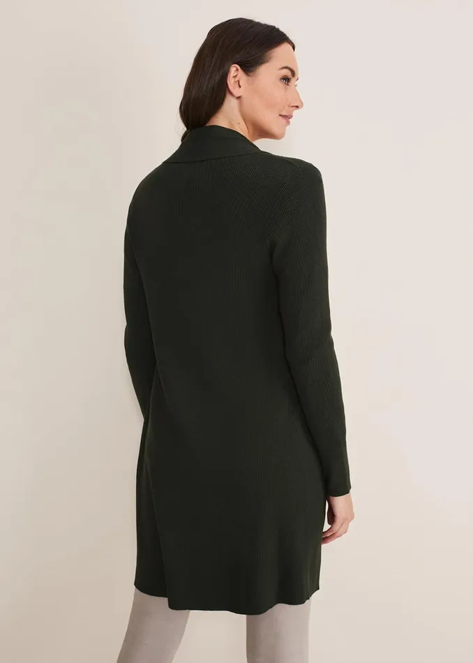 Women Phase Eight Knitwear Louise Ribbed Cardigan Green