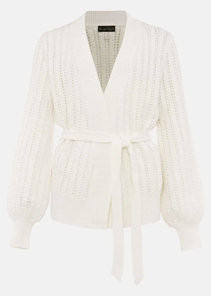 Women Phase Eight Knitwear Monica Wrap Cardigan White
