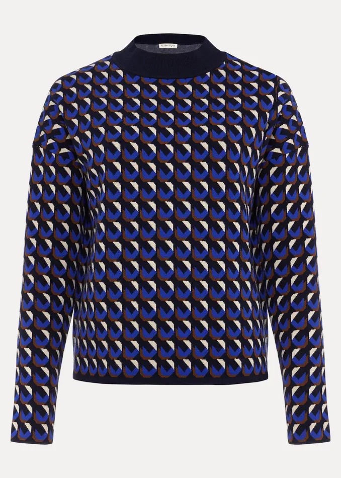 Women Phase Eight Knitwear Nicole Geo Twin Set Jumper Multicoloured