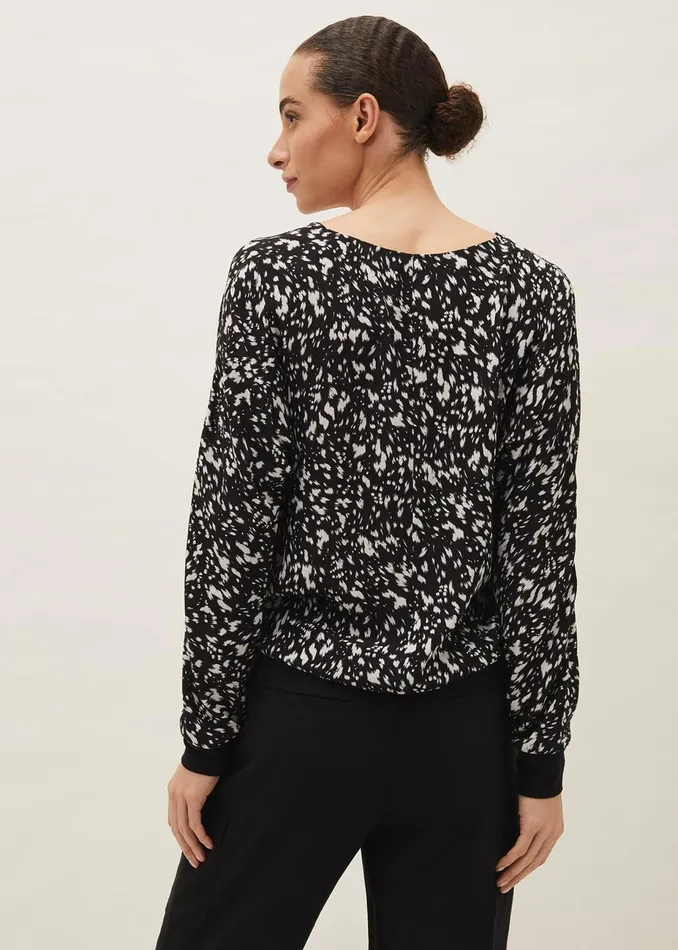 Women Phase Eight Knitwear Oakleigh Twist Front Blouse Blackivory