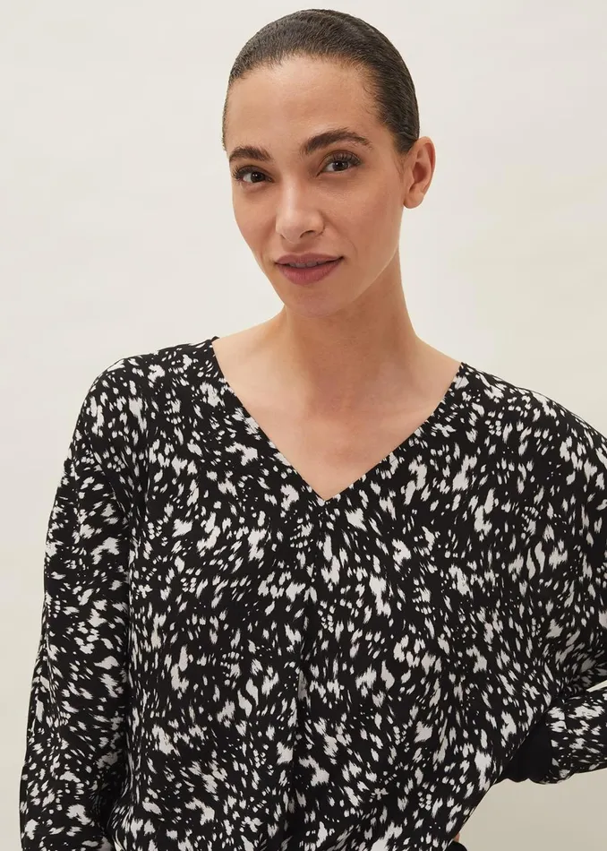 Women Phase Eight Knitwear Oakleigh Twist Front Blouse Blackivory