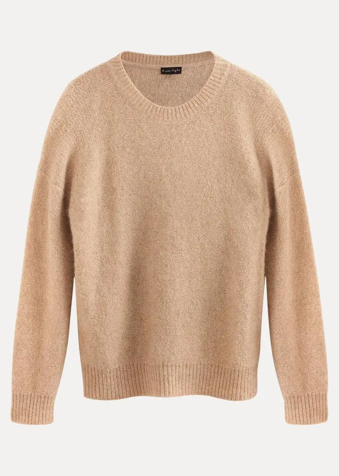 Women Phase Eight Knitwear Oakley Sequin Mohair Jumper Neutral