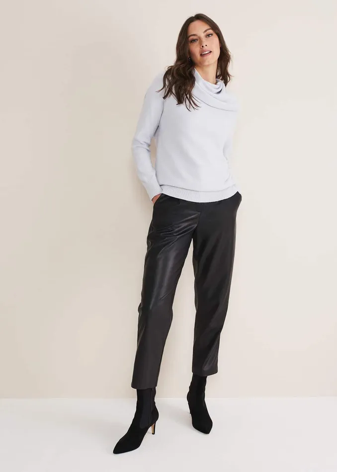 Women Phase Eight Knitwear Rylee Roll Neck Knit Ice Blue