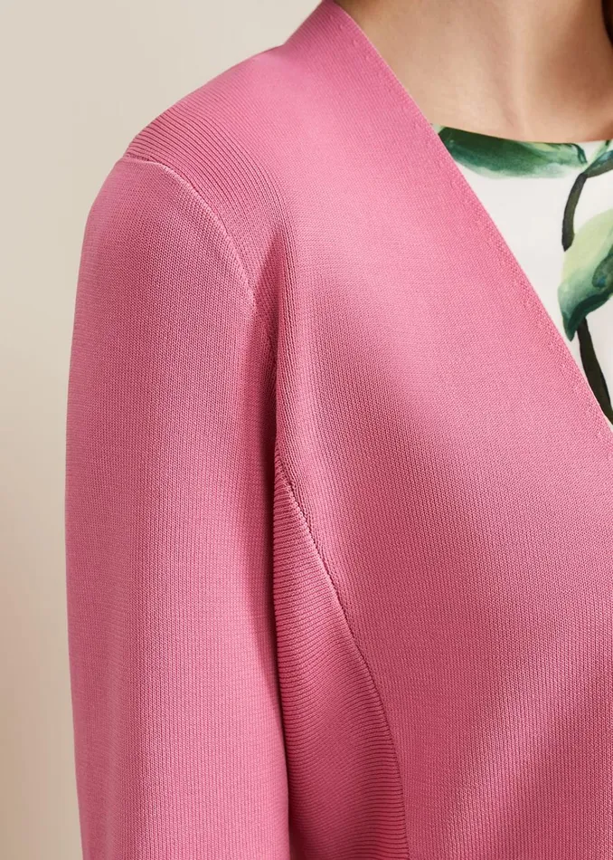Women Phase Eight Knitwear Salma Flared Hem Jacket Pink