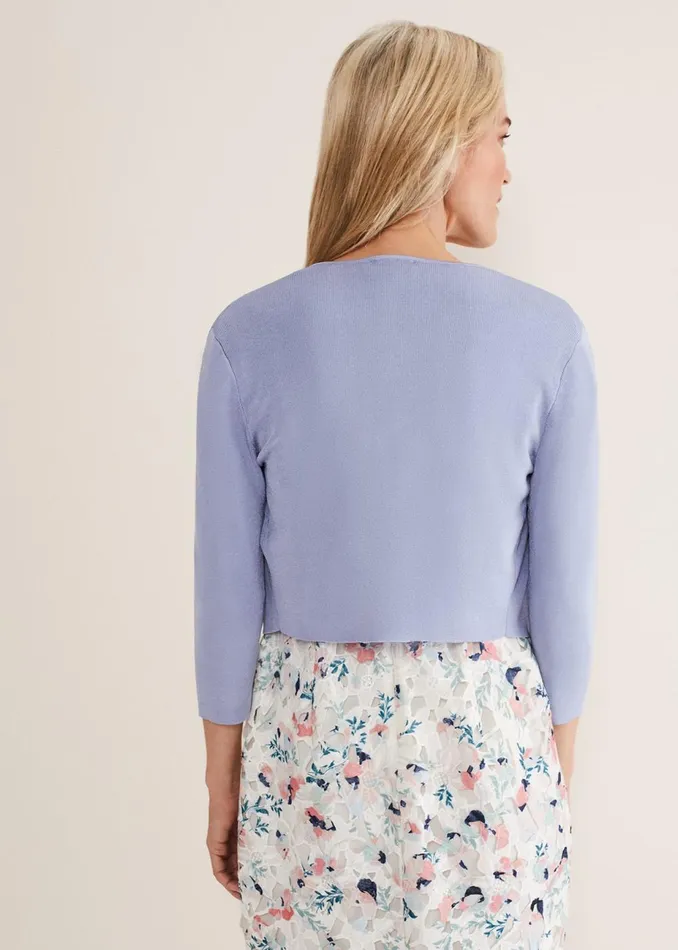 Women Phase Eight Knitwear Salma Lightweight Knitted Jacket Cornflower