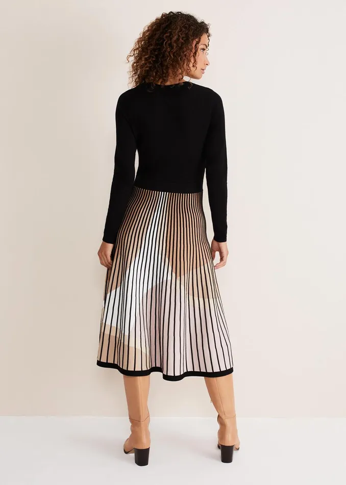 Women Phase Eight Knitwear Silvia Fit And Flare Dress Multicoloured