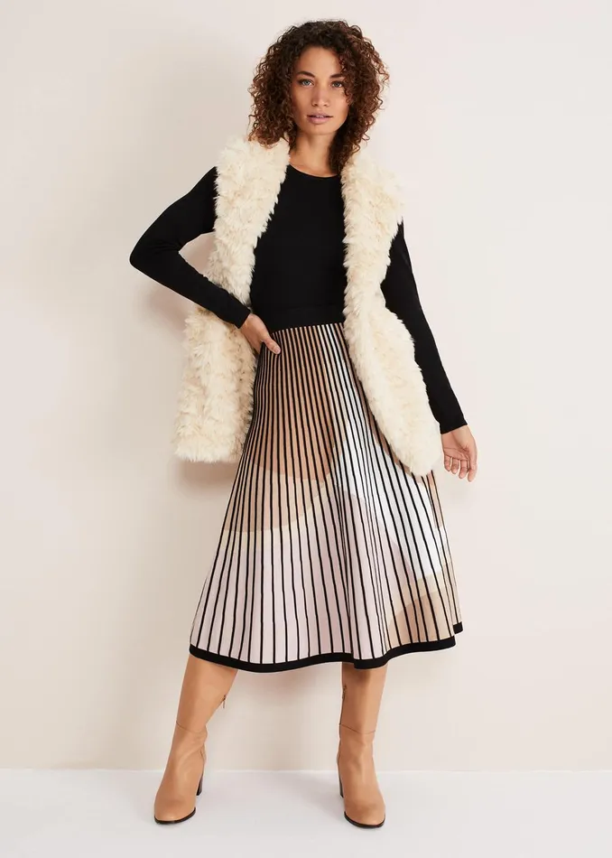 Women Phase Eight Knitwear Silvia Fit And Flare Dress Multicoloured