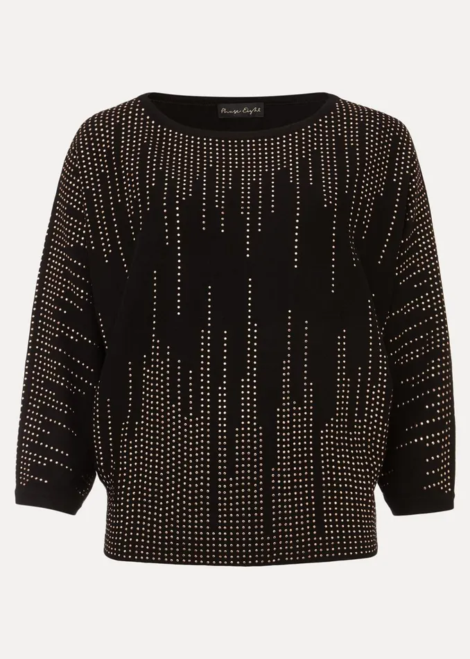 Women Phase Eight Knitwear Sophian Embellished Fine Knit Jumper Rose Gold