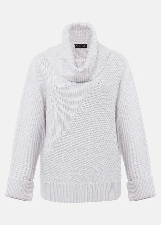 Women Phase Eight Knitwear Suri Cowl Neck Knit Jumper Ice Blue