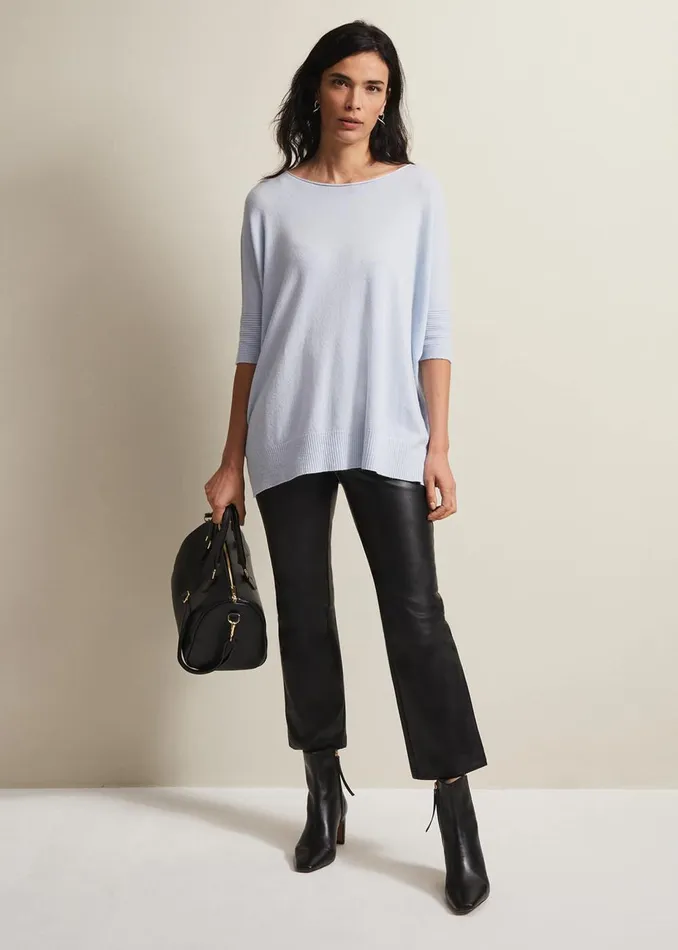 Women Phase Eight Knitwear Zienna Light Blue Jumper Pale Blue