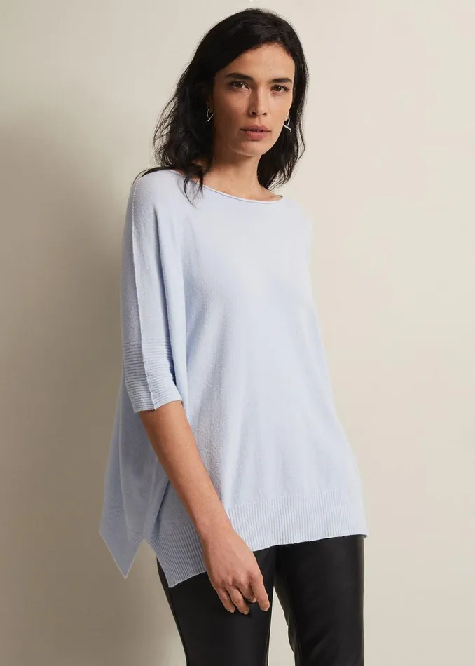 Women Phase Eight Knitwear Zienna Light Blue Jumper Pale Blue
