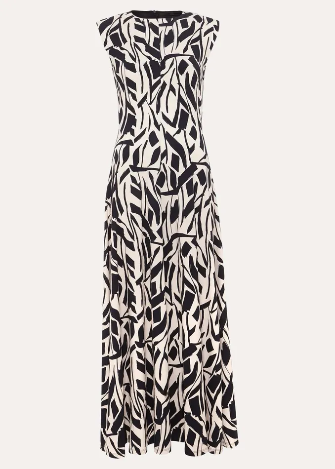 Women Phase Eight Maxi Dresses Kristy Geo Maxi Dress Black Multi