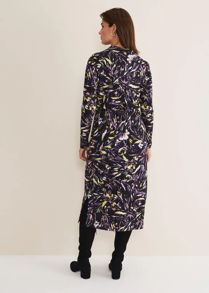 Women Phase Eight Maxi Dresses Zenobia Printed Jersey Dress Bluechocolate