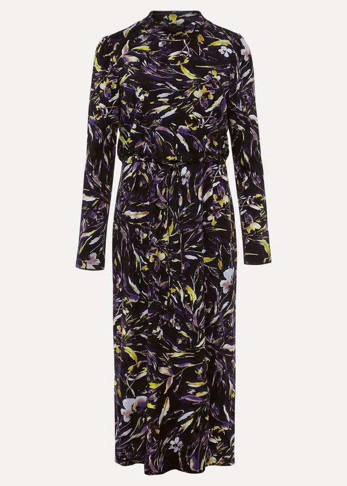 Women Phase Eight Maxi Dresses Zenobia Printed Jersey Dress Bluechocolate