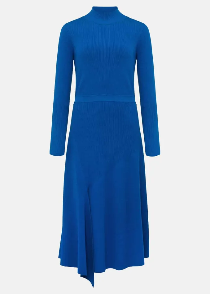 Women Phase Eight Midi Dresses Bella Fit And Flare Midi Dress Bright Blue