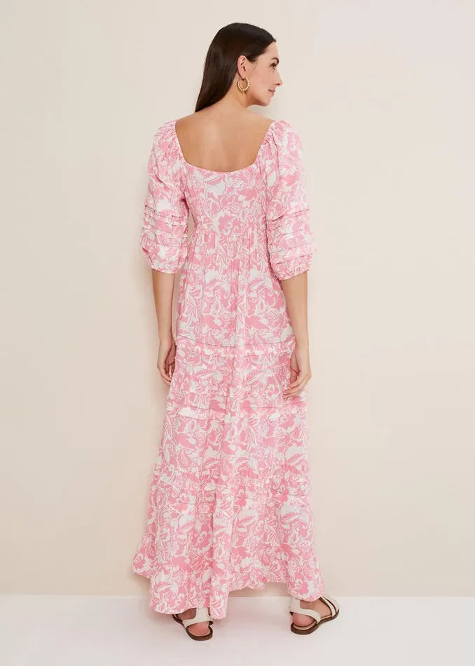 Women Phase Eight Midi Dresses Damyana Midi Dress Pink
