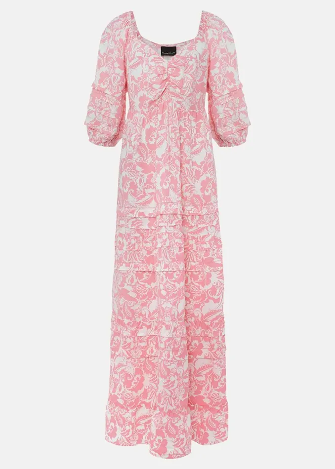 Women Phase Eight Midi Dresses Damyana Midi Dress Pink