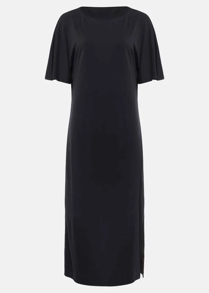 Women Phase Eight Midi Dresses Haden Side Split Midi Dess Charcoal