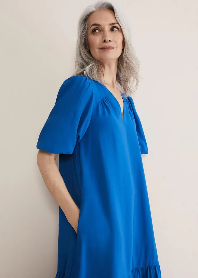 Women Phase Eight Midi Dresses Ive Midi Dress Cobalt