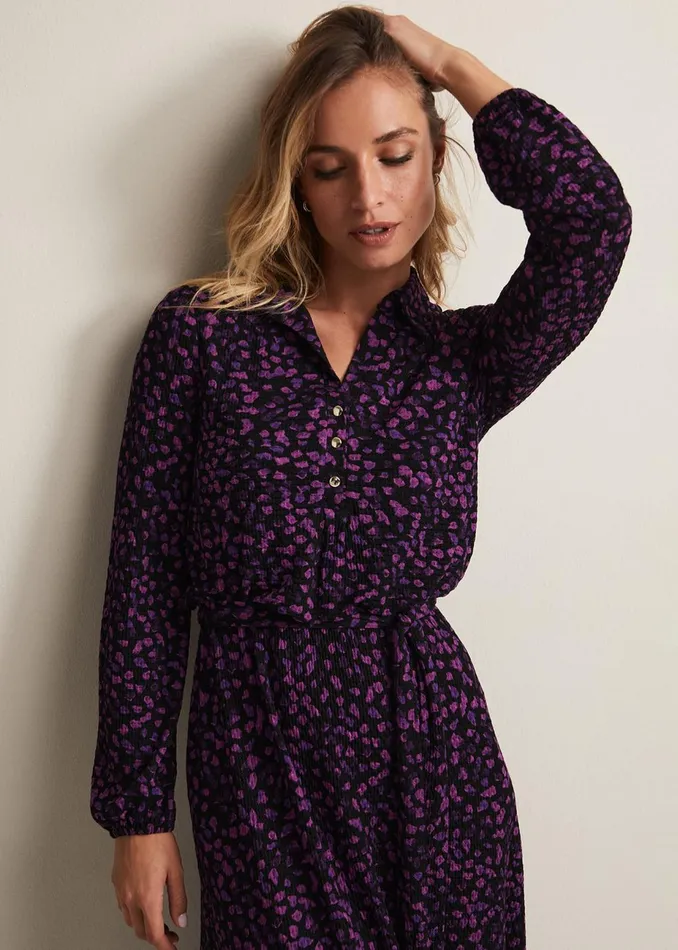 Women Phase Eight Midi Dresses Loretta Floral Midi Dress Blackmulti