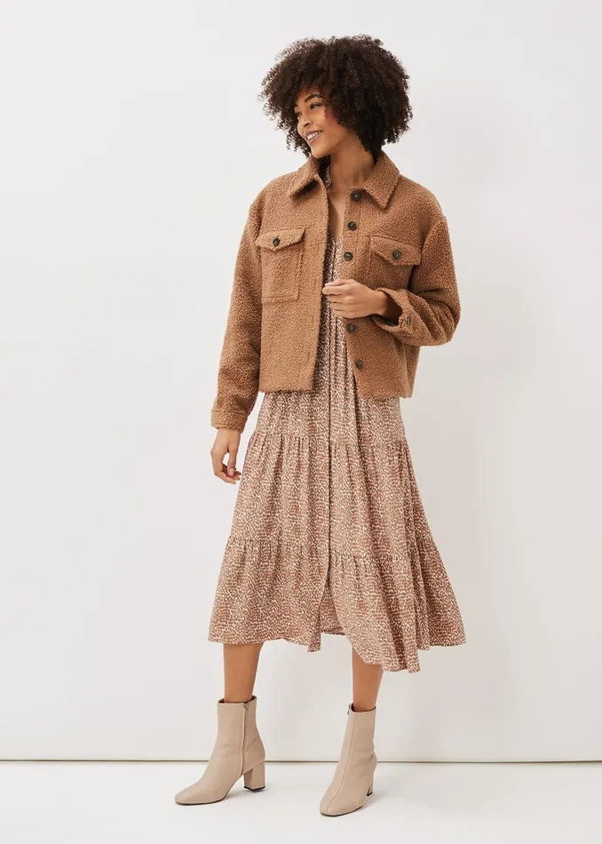 Women Phase Eight Midi Dresses Penele Midi Dress Tanivory