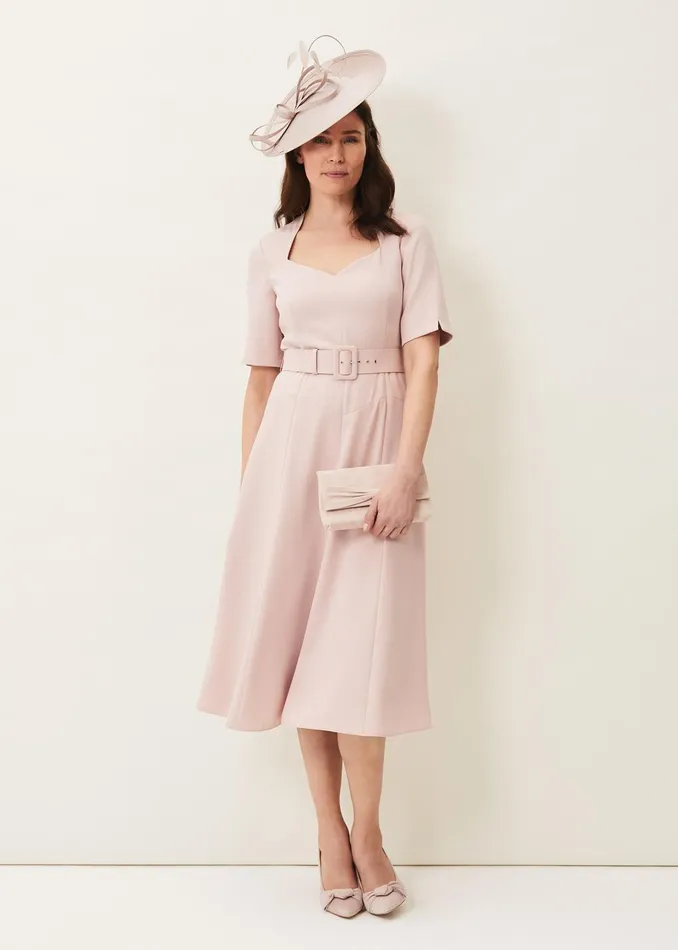 Women Phase Eight Occasion Dresses Abigail Fit And Flare Dress Antique Rose