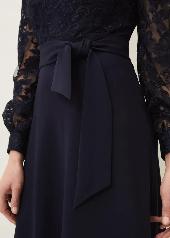 Women Phase Eight Occasion Dresses Akira Lace Dress Navy