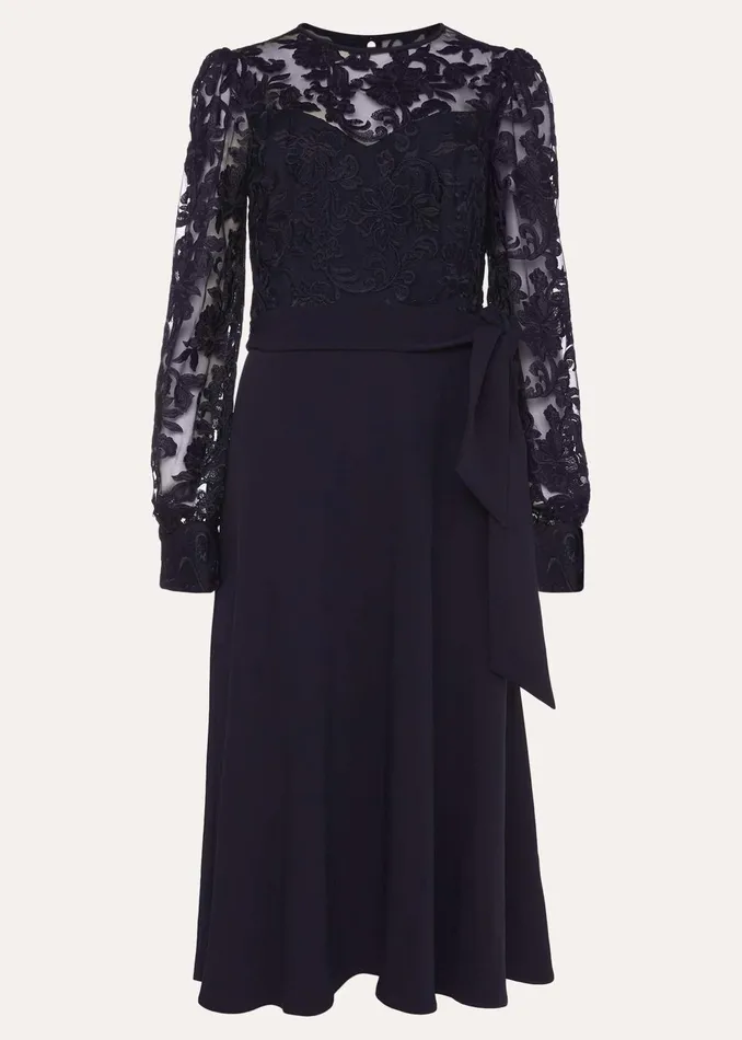 Women Phase Eight Occasion Dresses Akira Lace Dress Navy