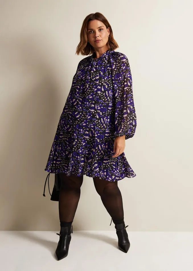 Women Phase Eight Occasion Dresses Aleka Abstract Swing Mini Dress Multicoloured