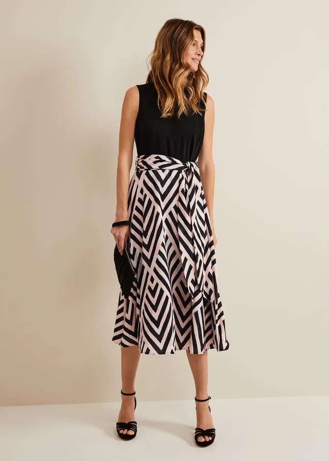 Women Phase Eight Occasion Dresses Alora Print Midi Dress Multicoloured