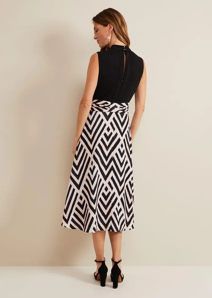 Women Phase Eight Occasion Dresses Alora Print Midi Dress Multicoloured