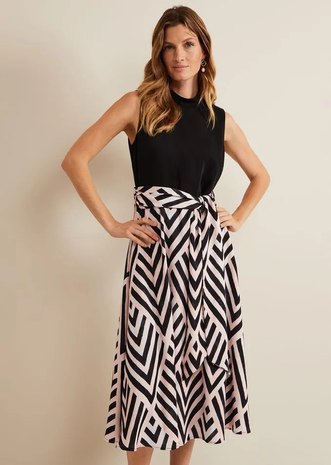 Women Phase Eight Occasion Dresses Alora Print Midi Dress Multicoloured
