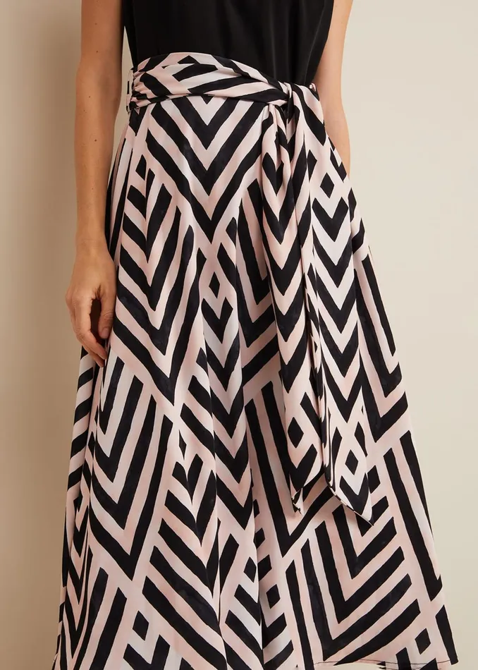 Women Phase Eight Occasion Dresses Alora Print Midi Dress Multicoloured