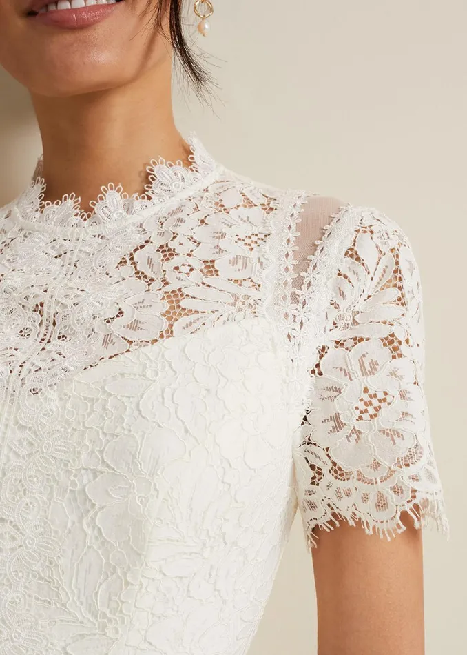 Women Phase Eight Occasion Dresses Amaliah Lace Jumpsuit Ivory
