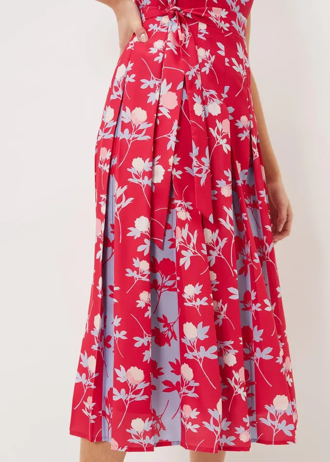 Women Phase Eight Occasion Dresses Antonella Print Fit And Flare Dress Lipstickpale Blue