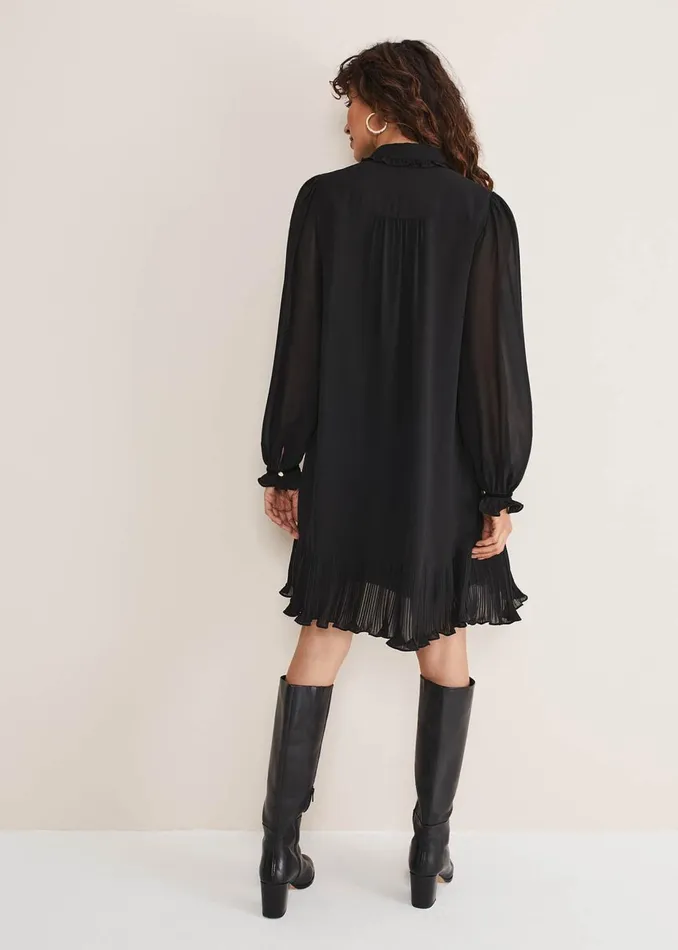 Women Phase Eight Occasion Dresses April Pleat Dress Black