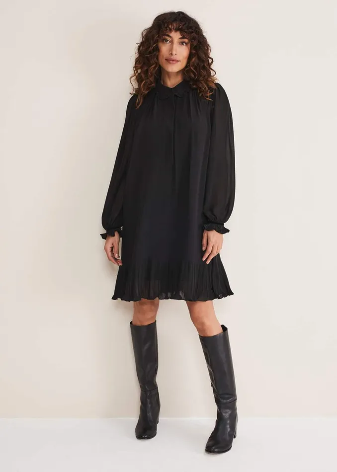 Women Phase Eight Occasion Dresses April Pleat Dress Black
