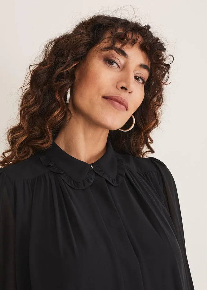 Women Phase Eight Occasion Dresses April Pleat Dress Black