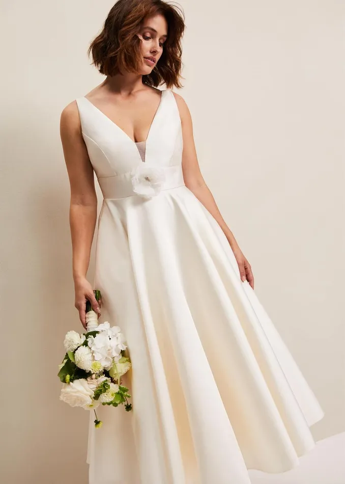 Women Phase Eight Occasion Dresses Ariel Fit And Flare Wedding Dress Ivory