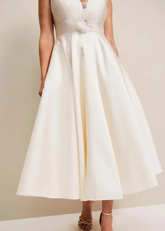 Women Phase Eight Occasion Dresses Ariel Fit And Flare Wedding Dress Ivory