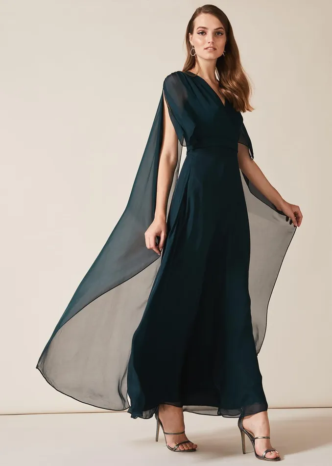 Women Phase Eight Occasion Dresses Arwen Silk Drape Dress Petrol