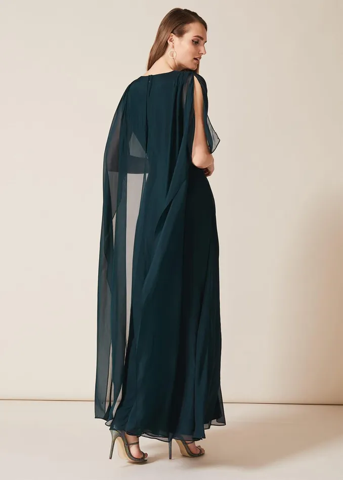 Women Phase Eight Occasion Dresses Arwen Silk Drape Dress Petrol
