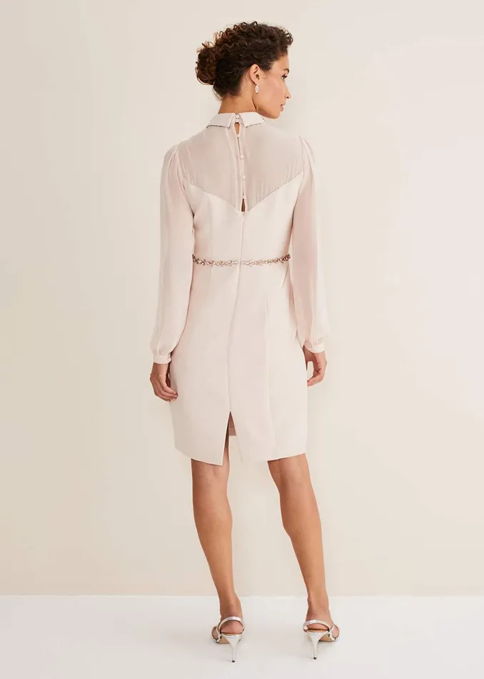 Women Phase Eight Occasion Dresses Avah Embellished Fitted Dress Cameo