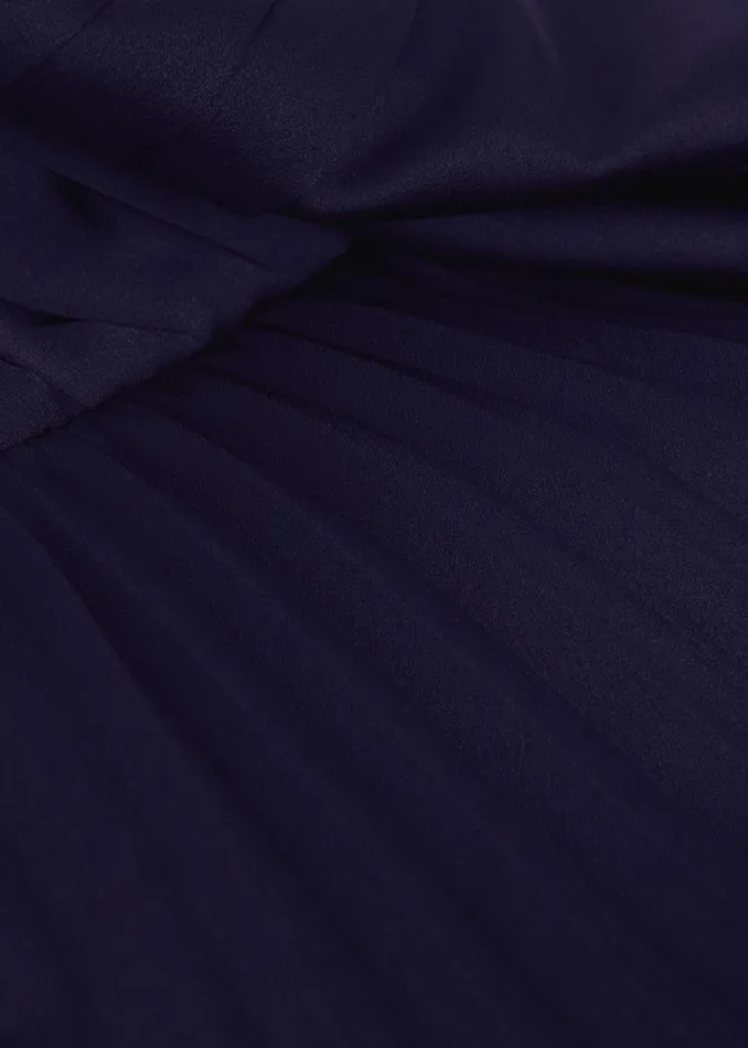Women Phase Eight Occasion Dresses Bonnie Pleat Wrap Satin Maxi Dress Navy