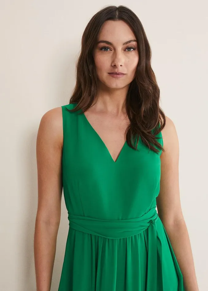 Women Phase Eight Occasion Dresses Breesha Green Midaxi Dress Grass Green