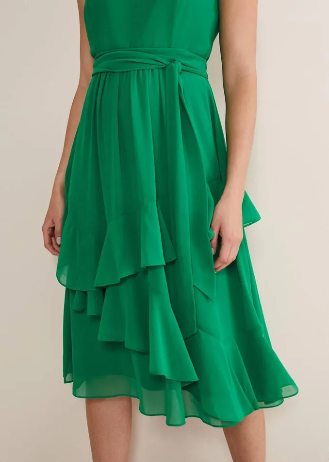 Women Phase Eight Occasion Dresses Breesha Green Midaxi Dress Grass Green