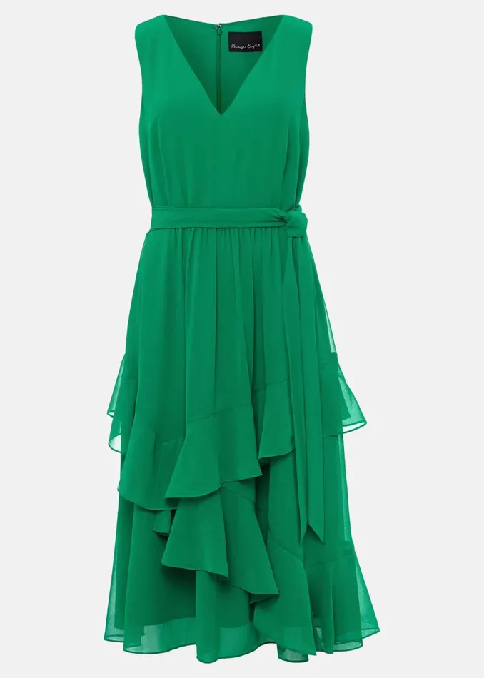 Women Phase Eight Occasion Dresses Breesha Green Midaxi Dress Grass Green