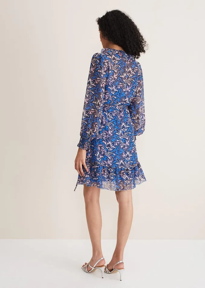 Women Phase Eight Occasion Dresses Camile Paisley Print Dress Cobaltmulti